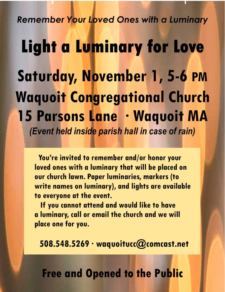 From the Waquoit church archive