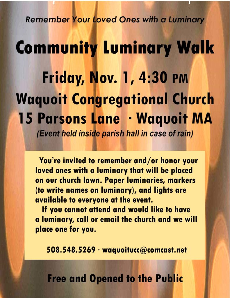 From the Waquoit church archive