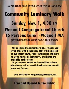 From the Waquoit church archive